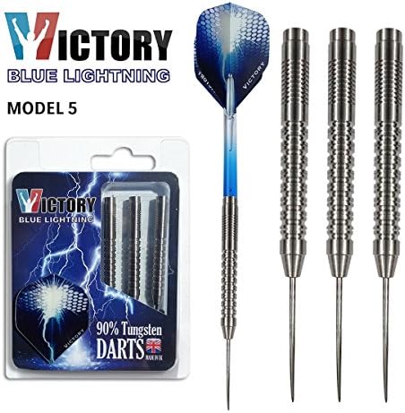 Blue Lightning Model 5 (M5) 90% Tungsten Steel Tip Darts by Victory Darts