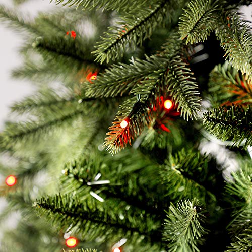 Evergreen Classics 7.5 ft Twinkly PreLit Aspen Pine Quick Set