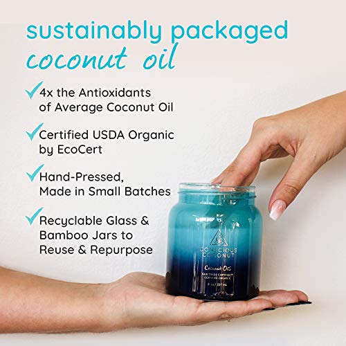 Certified Organic, Fair Trade Coconut Oil Jar for Personal Care 2021 Organic Product of the