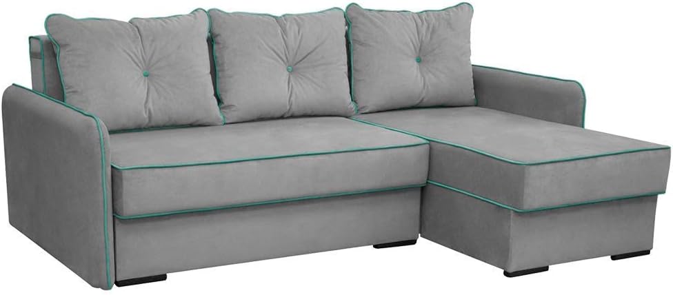 Vitalispa Ecksofa Kansas Schlaffunktion Grau Couch Schlafsofa Bett Eckcouch Taschenfederkern Sofa Amazon De Kuche Haushalt