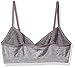 Maidenform Girls' Big 6pk V-Neck Crop, Heather Gray Crystal Pink/Nude/White/Black, Large