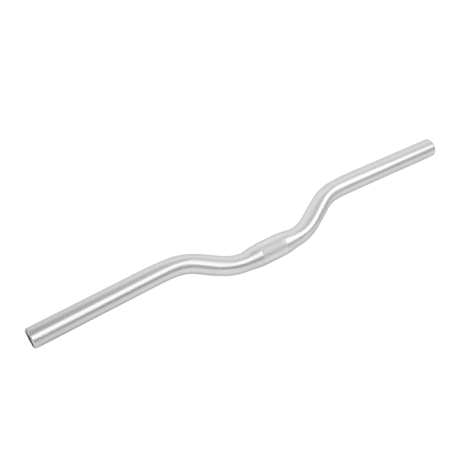 Keenso Bicycle Handlebar, Aluminum Mountain Bike Road Bicycle Fixed Gear Riser Bar Handlebar 25.4mm× 520mm(Silver) Riding