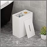Vencier Shaker Slimline Bathroom Storage Unit White Wood view 5