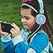 Kids Headphones for Children Boys Girls Teens Wired Foldable Lightweight Stereo On Ear Headset for iPad Cellphones Computer MP3/4 Kindle Airplane School NIVAVA K8(Green/Purple)thumb 1
