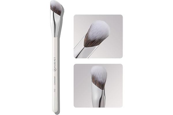 Albeaut Concealer Brush, Under Eye Makeup Small Angled Precision Face Blending Brush, Eye Liquid Cream Foundation Concealer f