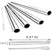 Kihappy Set of 4 Stainless Steel Straight Reusable Durable Extra Wide Long Drinking Smoothie Straws Flexible with Cleaning Brush BPA Free, Silver