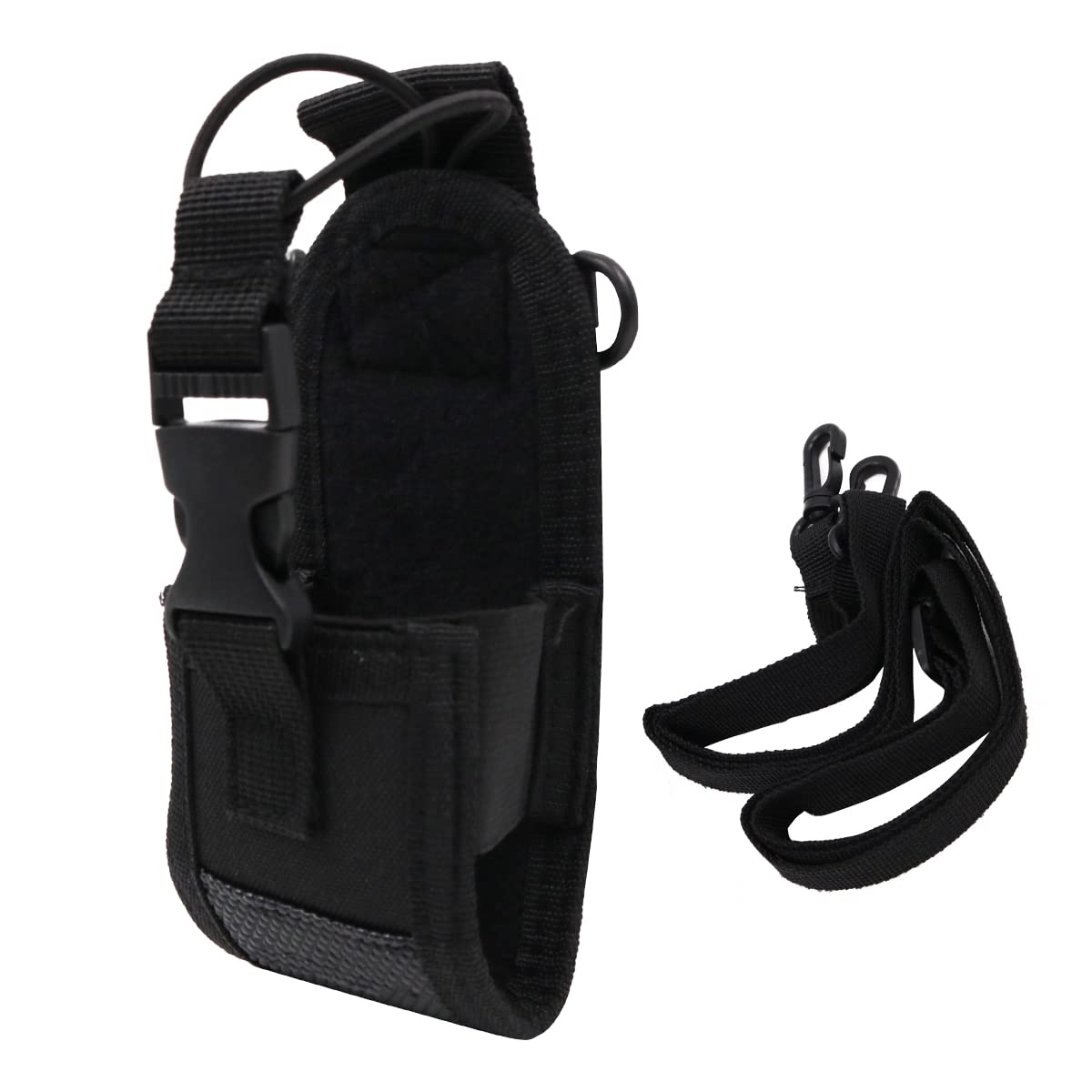 Tiardey MSC-20D Walkie Talkie Two Way Radio Holder Holster, Portable Walkie Talkie Nylon Belt Case Bag with Adjustable Shoulder Strap