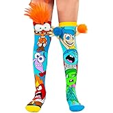 MADMIA Inside Out Knee-High Socks – Colorful Dress-Up Socks for Kids & Adults, Fun Crazy Sock Day Gift, One Size Fits Most