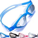Aguaphile X39 Mirrored Swim Goggles Soft and Comfortable - Anti-Fog UV Protection - Best Swimming Goggles with Case - Compare to Speedo, Aqua Sphere, or Ispeed - Adult, Men or Women - Premium Quality