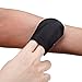 4 Pieces Double Sided Soft Microfiber Self Tanning Mitt Applicator Mini Finger Face Gloves for Self Tanner (Black)