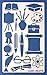 Aleks Melnyk No.19 Metal Journal Stencil, Education, Stainless Steel Stencil 1 PCS, Template Tool for Wood Burning, Pyrography and Engraving, Scrapbooking, Crafting, DIY