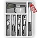 SUJUDE Non Slip Silverware Organizer for Drawer and Kitchen Plastic Classic Narrow and Practical Cutlery Tray and Organizer
