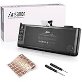 Ansanor 7200mAh New Laptop Battery For Apple MacBook Pro 15 inch A1321 A1286 (2009 2010 Version) - Fit as Original+Keyboard Cover-18 Months Warranty [10.95V 7200mAh] A1321