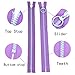 YaHoGa 10PCS 12 Inch (30CM) #5 Plastic Zippers with Lifting Ring Pull Close End Vislon Resin Zippers for DIY Sewing Craft Bags Garment (12
