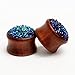 KUBOOZ wood ear pugs tunnel piercing body jewelry ear gauges (12mm(1/2