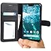 Abacus24-7 Google Pixel 3 XL Case, Wallet with Flip Cover and Stand for Pixel 3XL, Black