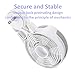 Burrizei Wall Mount for Google Home Mini Without Mess Wires Or Screws, A Space-Saving Solution for Your Google Home Mini (2PACK White)