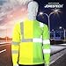 JORESTECH Safety T Shirt Reflective High Visibility Long Sleeve Yellow/Lime ANSI Class 3 Level 2 Type R TS-02 (3XL)