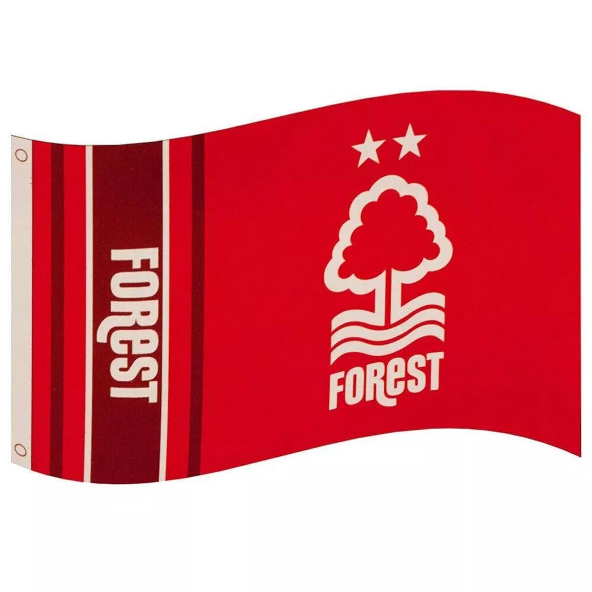 FOCO Nottingham Forest FC Sports Team Flag, Green, Red, Logo, English Premier League, Foldable, Polyester, Pole Mount, Machine Wash