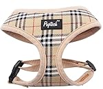 PUPTECK Soft Mesh Dog Harness Pet Puppy Comfort Padded Vest No Pull Harnesses , Cream Small