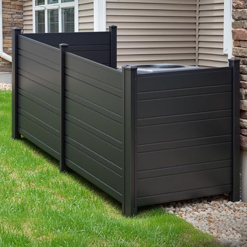 YITAHOME 44" W X 44" H Air Conditioner Fence Privacy Screen with Metal Stakes,…