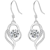 Dangle Plated Silver Nickel Free Earrings for Women Girlfriends Teens Rotary Shape Fashion Tassel Earrings Zircon Pendant Earrings All-Match Ear Hooks Fashion Jewelry Gifts for Teens