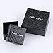 Fate Love Titanium Steel Black Forever Love Double Mood Couple Promise Rings Romantic Couple Gifts