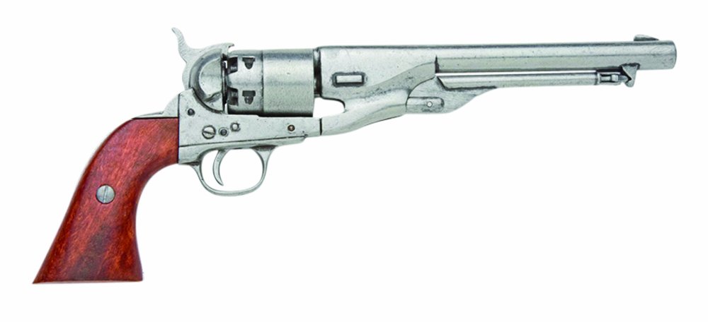 Revólver Denix M1860 Army Issue, gris - Réplica sin disparo