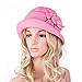Lawliet Womens 1920s Winter Wool Cap Beret Beanie Cloche Bucket Hat A299