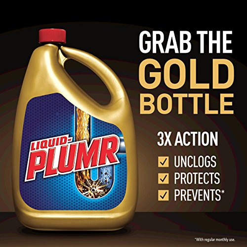 Liquid-Plumr Pro-Strength Full Clog Destroyer Plus PipeGuard, 80 Ounces (Packaging May Vary)