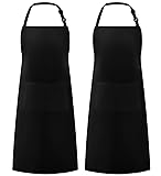 Syntus 2 Pack Adjustable Bib Apron Waterdrop