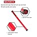 Gamma Tennis Ballhopper Balltube 18, Picks Up and Holds 18 Balls Quickly and Easily - Red or Clear