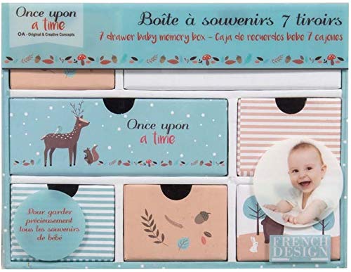 Coffret Cadeau Bebe Boite A Souvenirs De Naissance Bleu Cadeaux De Naissance Et Souvenirs Bebe Puericulture