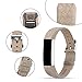 For Fitbit Alta Bands/Fitbit Alta HR Bands, Genuine Leather Replacement Bands for Fitbit Alta/Fitbit Alta HR Weave Gray