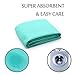 Yoga Towel,Hot Yoga Mat Towel – Sweat Absorbent Non-Slip for Hot Yoga, Pilates and Workout 24″x72″(Green)thumb 2
