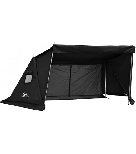 Amazon.com: TOMOUNT Inflatable Canvas Tent with Pump,Easy Setup