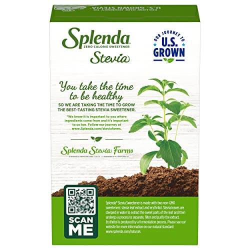 SPLENDA Stevia Zero Calorie Sweetener, Plant Based Sugar Substitute Granulated Powder, Single