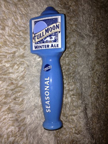 Blue Moon Full Moon Winter Ale Seasonal Tap Handle HAND MADE CHRISLAN CERAMICS Topped Pub Style Pull - 10