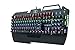KrBn Mechanical Keyboard PC Gaming Muticolor Full Size Backlit Ergonomic Phone Holder 2019 Newest