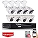 Tonton 8CH Full HD 1080P Home Security Camera System Outdoor, 5-in-1 Surveillance Video DVR with 8PCS Bullet Cameras, Easy Setup,Free App&Email Alerts (2TB HDD Included)