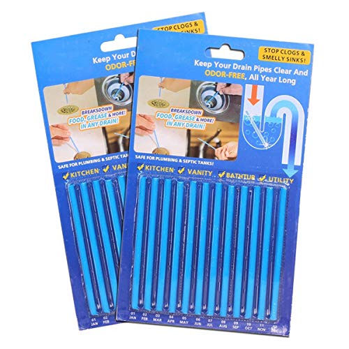 Drain Sticks Sink Sticks Drain Cleaner and Deodorizer For Kitchen Sink Cleaner Odor Free Toilet Sewer - Thumbnail 2