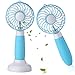 Welltop Handheld Fan USB Rechargeable Desk Fan Portable Small Fans 3 Speeds Personal Fan for Home Office Travel