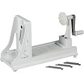 Benriner Turning Slicer, with 4 Japanese Stainless Steel Blades, White