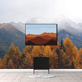 Framed for Living Room Bedroom Misty Mountain Theme for