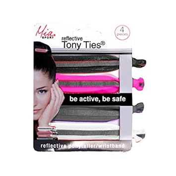 Amazon Com Mia Sport Tony Ties Reflective Knotted Ribbon