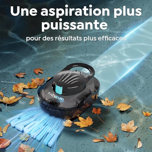 TALOSBO (2026 Upgrade) S1PRO Wireless Pool Robot, 120 Min Autonomy, Compact Pool Cleaner, Double Motor Above-Ground Pool Vacuum Cleaner, 2.5H Quick Charge, for Pools up to 100 m²