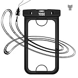 YOSH Universal Waterproof Case, Dry Bag Pouch for Apple iPhone 7 &7 Plus New Home Button,iPhone 6 plus, 6s plus, 5s, Samsung Galaxy S7, S6, Note 5 4 , Cellphone up to 6 inches (Black)