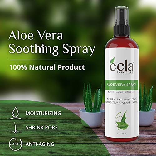 Aloe Vera Spray Mist for Face Body and Hair Made in Canada with
