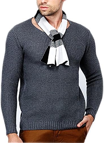 UNbox Mens Wool Blend Short Slim Warm Dress Winter Neck Scarf Snood