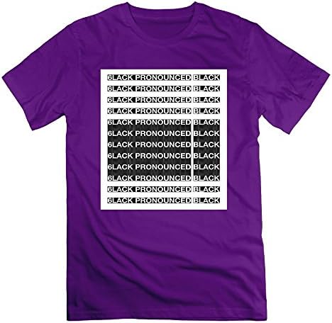 HEXUN Men's 6LACK Pronounced Black Shirt Tee T Sh Fashion Funny T-Shirt X-Large Purple